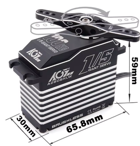 สินค้าขายดี AGFRC A280BHLW 2S HV 100KG ซูเปอร์ทอร์ค 0.110 วินาที BLS กันน้ำ วัสดุโลหะ สำหรับรถสเกล 1/5 - Product Image 2