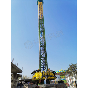 Le parc d'attractions public extérieur de terrain de jeu monte la tour de chute libre de tours passionnantes à vendre - Product Image 4