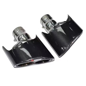 SYPES in fibra di carbonio sistema di scarico silenziatore punta tubo di scarico punta per Audi A3 A4 A5 A6 A7 aggiornamento RS3 RS4 RS5 RS6 RS7 <span class=keywords><strong>AK</strong></span> - Product Image 1