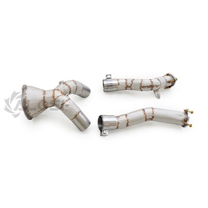 Tuyau de descente à haut débit T304 76 mm (Decat Test Pipe) pour Audi A6 A7 A8 C8 3.0T EA839 2019-2024 – Collecteur d'échappement performance - Product Image 2