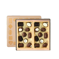 Boîte d'emballage pour chocolat personnalisée, haut de gamme, écologique, réutilisable, étanche, avec fermeture magnétique, poignée, lamination mate et doublure en éponge