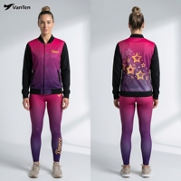Justaucorps de gymnastique rose sur mesure, sans manches, avec design gratuit, fabriqué sur mesure, ensembles d'entraînement personnalisés