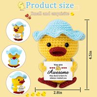 Soutien fait main positif mignon canard animaux cadeau inspirant cadeaux d'anniversaire pour ses femmes amis maman papa fille fils cadeaux