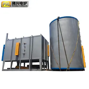 china industrial trolley loading type resistance furnace for steel heat treatment