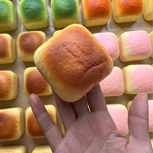 Viral <b>Mini</b> Thick Cube Bread-shaped Sticky PVC PU Squishy Toy Anxiety Relief Gift for Kids Adults <b>Desk</b> Enhance Mood Therapy - Product Image 3