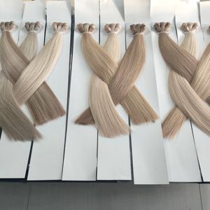 Extensiones de Cabello Humano 100% de Fábrica Directa, Doble Trama, Ondulado y Liso, Cosidas a Máquina, Extensiones de Cabello Ruso Premium - Product Image 3