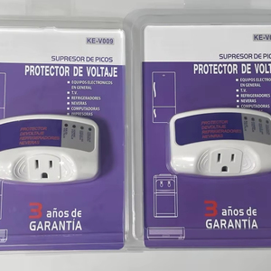 American Standard 15A TV Guard <span class=keywords><strong>Single</strong></span> Plug <span class=keywords><strong>Socket</strong></span> <span class=keywords><strong>Protector</strong></span> contra sobretensiones para uso doméstico 120V 15A Estabilizador de voltaje para refrigerador AC - Product Image 1