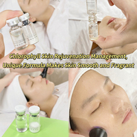 2025 Tendance Produits de Soins de la Peau Chlorophylle Liquide Sérum pour Anti-inflammatoire Acné et Cicatrices Enlèvement Crème Ensemble Complet
