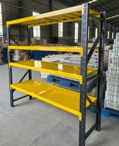 رفوف تخزين متينة للأوزان الثقيلة، أرفف معدنية عالية الجودة، رفوف فولاذية من المصنع، أرفف تخزين للمستودعات - Product Image 2