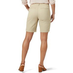 Shorts chino de couleur unie pour femmes, vêtements décontractés personnalisés, pantalons courts chino avec logo personnalisable directement de l'usine du Bangladesh - Product Image 2