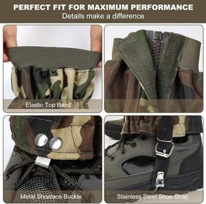 Guêtres de serpent réglables Bottes de protection contre les morsures de serpent pour hommes et femmes Jambières Tours en plein air Camping <span class=keywords><strong>Randonnée</strong></span> - Product Image 4