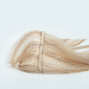 Extensions de cheveux en trame papillon en gros, couleur claire, cheveux humains avec trame Genius Hole à double tirage, fournisseurs de cheveux vierges - Product Image 3