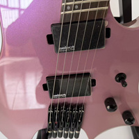 Guitare électrique sans tête de production OEM modèle SG avec corps en bois d'acajou 24 frettes et manche en érable canadien