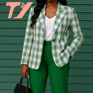 Trajes de Moda <span class=keywords><strong>para</strong></span> <span class=keywords><strong>Mujer</strong></span> TUOYI, Conjunto de Blazer <span class=keywords><strong>para</strong></span> Oficina, Blazer y Pantalones Estampados, Conjunto de Dos Piezas <span class=keywords><strong>para</strong></span> <span class=keywords><strong>Mujer</strong></span> - Product Image 1