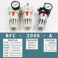 Séparateur d'huile et d'eau, régulateur de pression 0-1Mpa, pièces pneumatiques pour processeur d'air AFC2000 AFR BFC3000 BFR4000