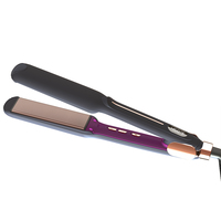 Lisseur de cheveux 2 en 1, plaques en titane infrarouge, salon de coiffure, marque privée, revêtement céramique flottant 3D