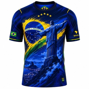 Maillot de football et short d'entraînement rétro Jésus Brésil 2026 personnalisés pour hommes et femmes, version joueur, collection Yupoo - Product Image 2