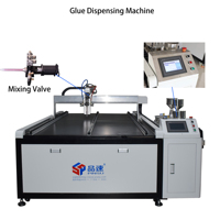 Machine de distribution de colle AB automatique sur pied, haute précision, avec pompe à engrenages motorisée, prix usine, qualité supérieure