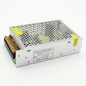 Transformator pencahayaan 10A 120W, 100V -265V AC ke DC 12V sakelar catu daya konverter adaptor untuk Driver lampu Strip LED RGB