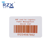 Etiqueta RFID UHF de tamaño y Chip personalizado a prueba de agua con número de láser/código de barras/Código QR, inventario de lotes