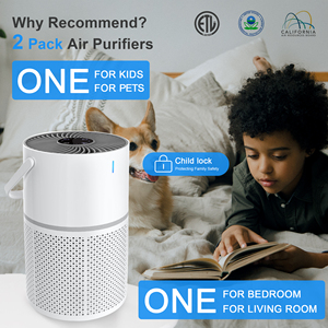 H13 pemurni udara LED, pemurni udara rumah desain Ramah Hewan/bayi, Monitor kualitas udara LED, penjernih udara Ion penghilang alergi - Product Image 2
