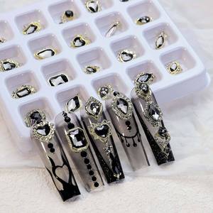 Nail Art K9 Joyas de diamantes en forma especial Cristal de alta calidad Brillante Multifacético Parte inferior puntiaguda Rhinestone LOGOTIPO personalizado - Product Image 3