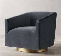Fauteuil Pivotant avec Accoudoirs pour Salon, Meuble d'Intérieur