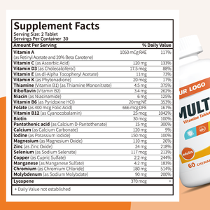 Ytbioチュアブルマルチビタミン錠剤は、吸収を高め、免疫をサポートし、毎日の活力を提供します。 - Product Image 6