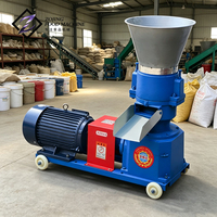 Machine à granulés d'aliments électriques commerciale avec accouplement à matrice plate 220V 380V pour l'équipement d'élevage porcin