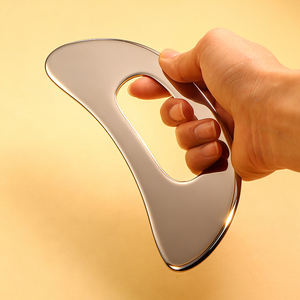 Outil <span class=keywords><strong>Gua</strong></span> <span class=keywords><strong>Sha</strong></span> en acier inoxydable, grattoir facial, couteau à fascia pour raffermissement de la peau, relaxation musculaire, soins de beauté, vente en gros - Product Image 2