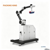 Station de travail robotisée collaborative pour la palettisation, machine d'emballage automatique à levage électrique pour la logistique et la palettisation de cartons