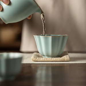 Ru Ware <b>Teacup</b> Single Ceramic Crackle Pattern Kung Fu Tea Bowl Personal Use - Product Image 4