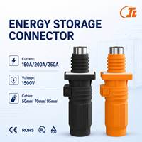 Connecteur de stockage d'énergie certifié UL TUV 150A-250A IP67 1500V, connecteur droit pour applications de batteries au lithium ESS et véhicules électriques
