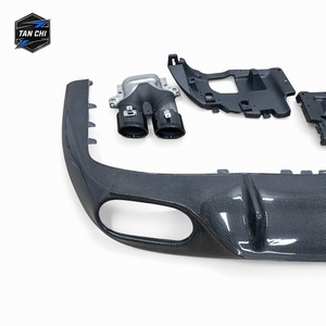 Diffuseur arrière en fibre de carbone Tanchi avec embouts d'échappement pour <span class=keywords><strong>Mercedes</strong></span>-Benz Classe E C238 Coupé 2017-<span class=keywords><strong>2022</strong></span>, version améliorée <span class=keywords><strong>E53</strong></span> <span class=keywords><strong>AMG</strong></span> A64-18 - Product Image 3