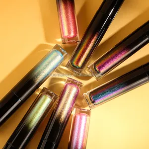 2024 nuova vendita calda di tendenza chameleon shimmer rossetto liquido 14 colori cambia colore Multi lucidalabbra cromato