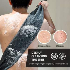 Spugna Esfoliante con Logo Personalizzato, Texture a Rete, Scrubber Coreano per la Schiena, Lavaggio Giapponese, Esfoliazione per il Corpo, Doccia - Product Image 6