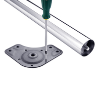 Kingstar usine OEM tube rond conique en métal pied de table personnalisé pour meuble d'armoire