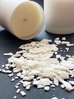Granulés de Matière Première Naturelle Premium 464, Cire de Soja de Luxe Décorative pour Piliers et Moules en Silicone