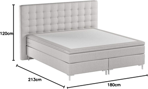 Lit à <span class=keywords><strong>sommier</strong></span> européen de luxe 3-en-1 (base/matelas/métal) – Personnalisable, OEM, Fournisseur en gros unique pour les détaillants de meubles - Product Image 3
