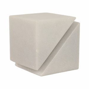 Figurine en marbre taillée en cube, sculpture décorative pour la maison, le bureau, la salle de bain, la décoration d'étagère - Product Image 2
