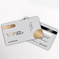 Tarjeta de Identificación NFC con Logotipo Personalizado en Relieve, Tarjeta de PVC con Código de Barras y Banda Magnética para Miembros VIP con Funda