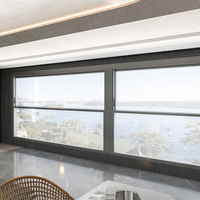 Ventana Elevadora Eléctrica Inteligente BOCHARM AUTO, Diseño Moderno Minimalista de Aleación de Aluminio, Deslizamiento Vertical, Aislamiento Térmico y Acústico, para Balcón