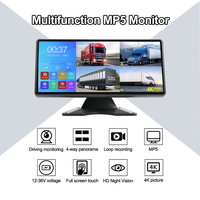 Cámara para Camión de 4 Canales 4K con Pantalla Táctil IPS de 10.36 Pulgadas, Sistema de Espejo DVR MP5 para Vehículos, Caja Negra para Estacionamiento de Autobuses, 1 Año de Garantía