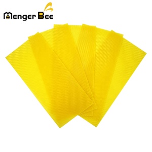 Nouvelle Feuille de Fondation en Cire d'Abeille Jaune 100% Naturelle Pure et Biologique de Qualité Supérieure, Taille de Cellule 5,4 mm, pour Ruche Langstroth - Product Image 5