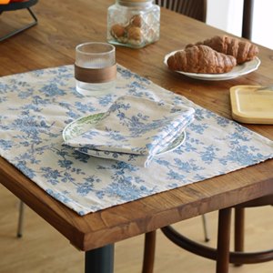 Summer Anne's Classic Blue Floral Servilletas Decoración Western Food Mat Servilletas para mantel <span class=keywords><strong>de</strong></span> boda - Product Image 1