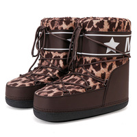 Bottes de ski d'hiver imperméables, douces, antidérapantes et tendance pour femmes, nouveau style, chaudes, résistantes à l'usure, mi-mollet, dessus en PU, fourrées