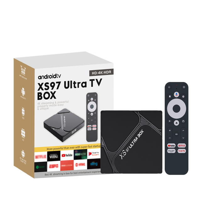 XS97 Ultra Box 4K Amlogic S905 Set-top Box Android 11 Quad Core Tvbox 4GB 32GB Av1 Xangshi TV Box with BT Remote
