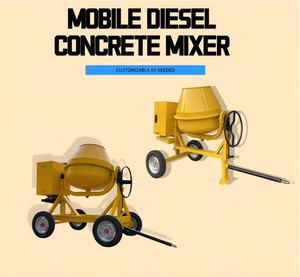 Direkt vom Hersteller: Kleiner Zement-Betonmischer, Diesel/Benzin/Elektrisch Optional, Zwei/Vier Räder, Tragbar und Langlebig - Product Image 5