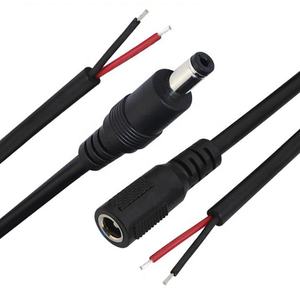Stecker Buchse 5.5x2.1mm 5.5x2.5mm 3.5x1.35mm DC-Hohlstecker und -Buchse zu Offenem Kabelende mit Blankem Litzen für LED-CCTV-Überwachungskamera - Product Image 1