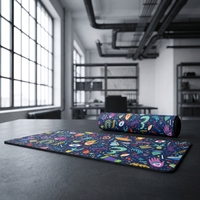 Tapis de souris carré personnalisé en caoutchouc naturel antidérapant, protection de l'environnement, imperméable, pour utilisation au bureau, en stock